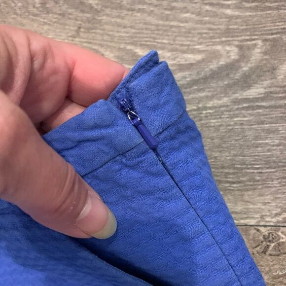 Lilly Pulitzer Adie Waffle Texture Solid Iris Blue Shorts Size 0 - Picture 3 of 5